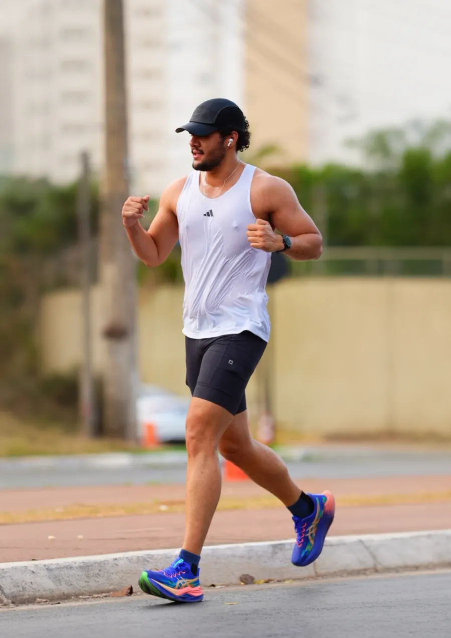 Paciente depois do acompanhamento: corrida